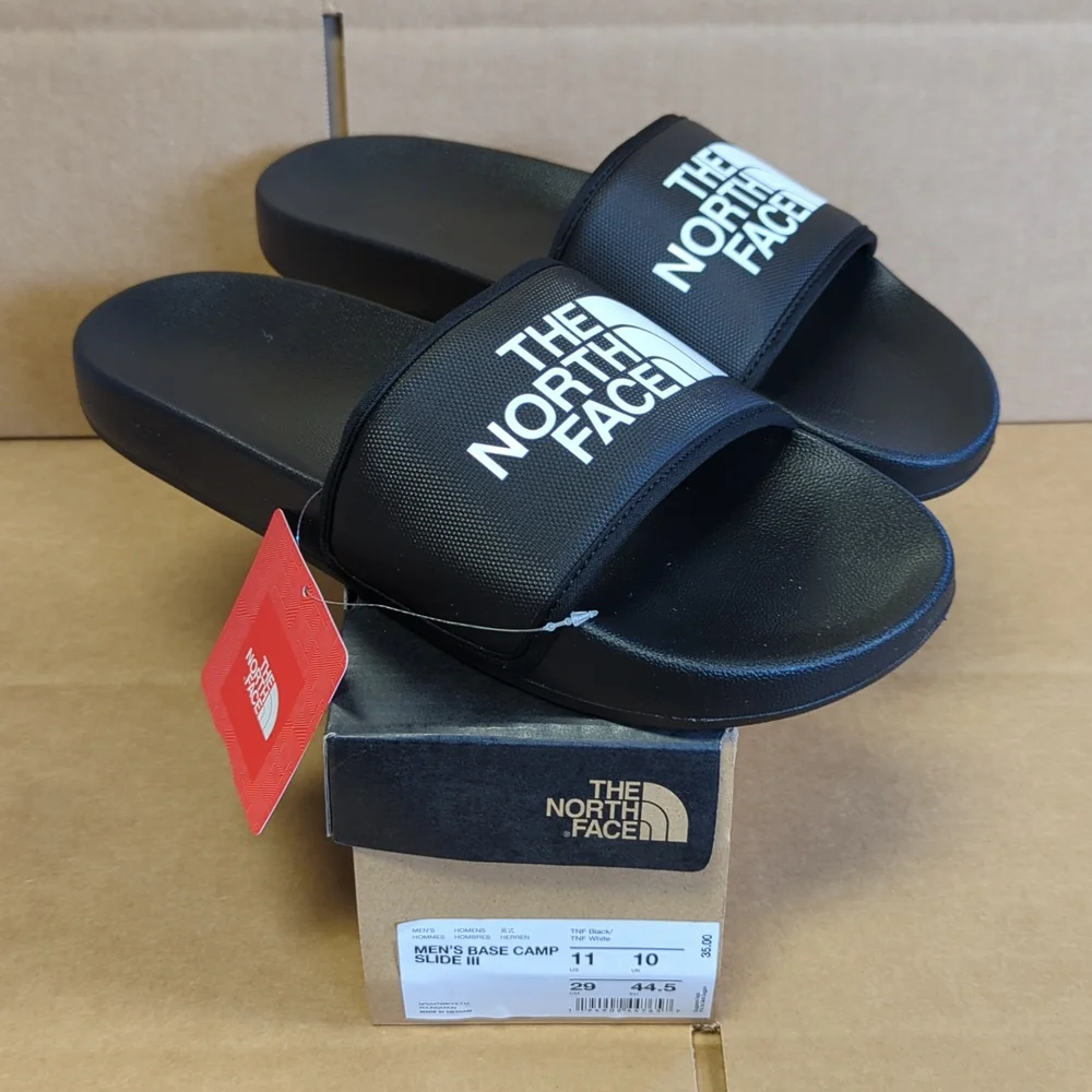 THE NORTH FACE Base Camp Slides Mens Black Multiple Sizes NEW! - Picture 2 of 7